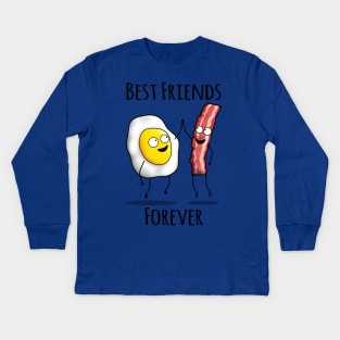 Bacon and Egg BFF Kids Long Sleeve T-Shirt